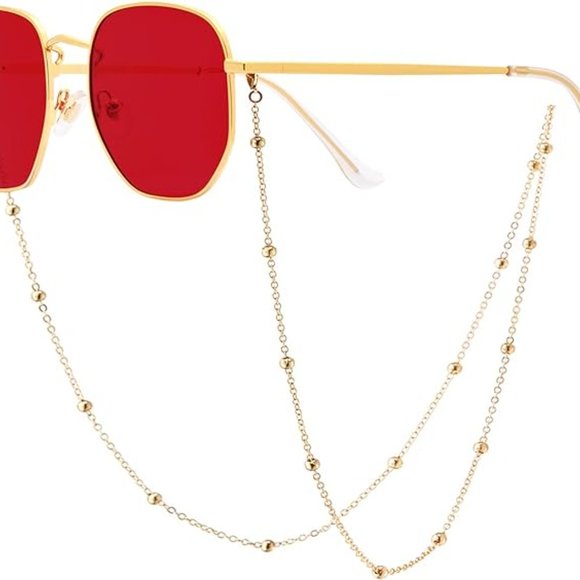 Metal frame with sunglasses chain main image 5